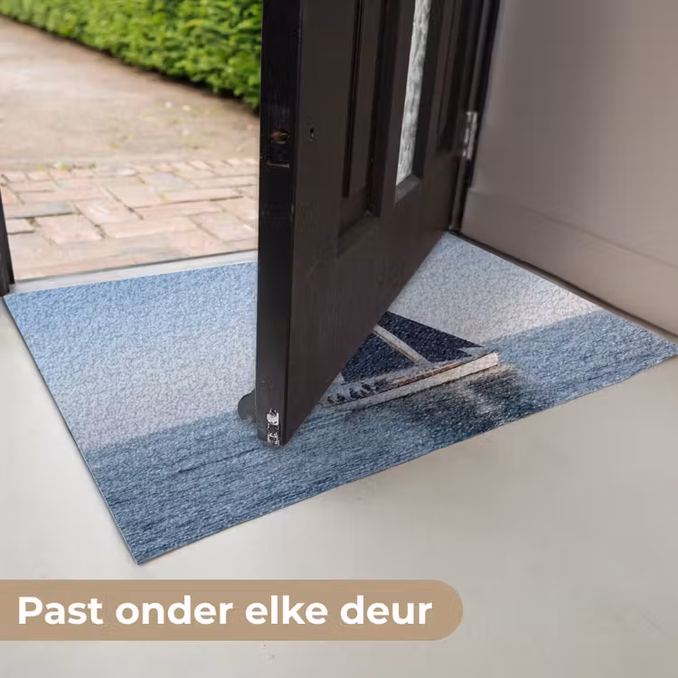Zeilboot - Zee - Blauw Deurmat klein -USP_NL