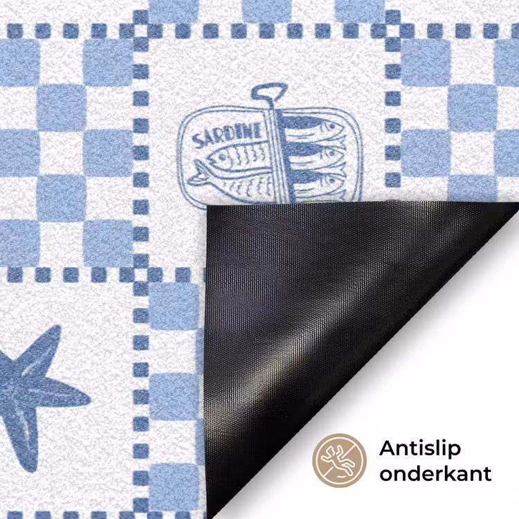 Zomer - Patroon - Vierkant Deurmat klein 898 -antislip_NL