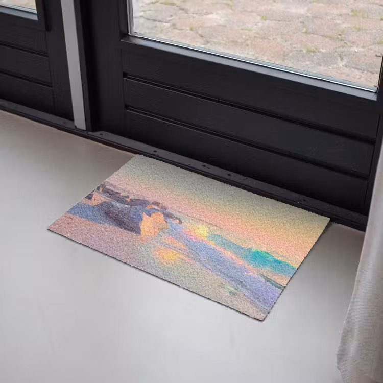 Zomerlicht - Strand - Fonkelende accenten Deurmat klein -sfeer2