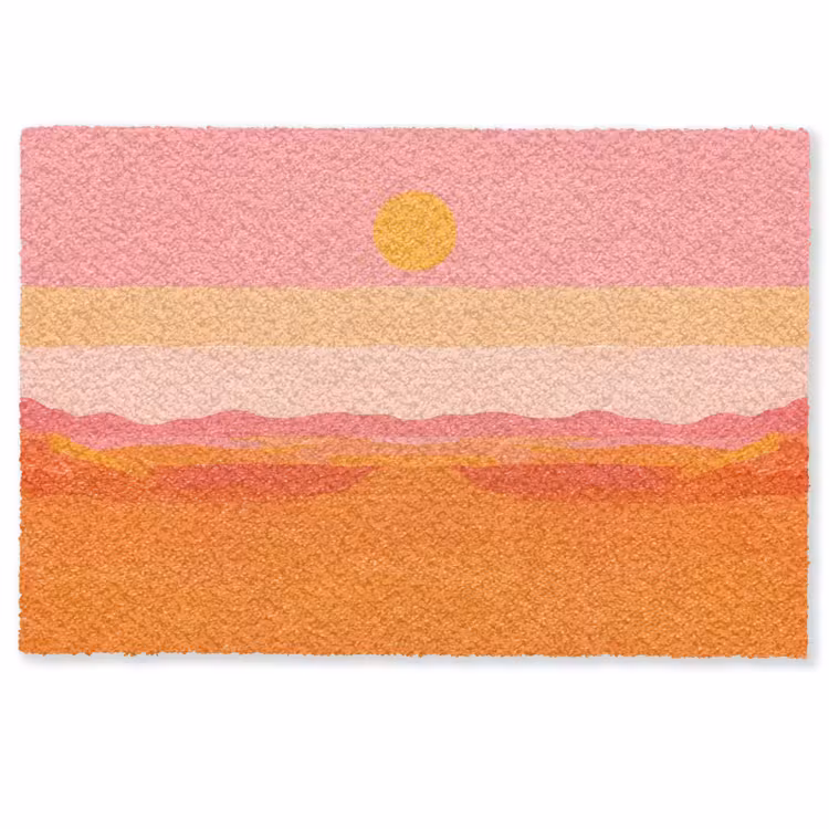 Zon - Abstract - Landschap - Oranje Deurmat klein -zkaufland3d