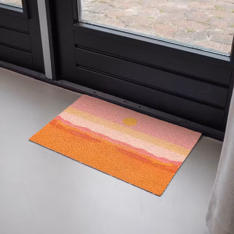 Zon - Abstract - Landschap - Oranje Deurmat klein -sfeer2