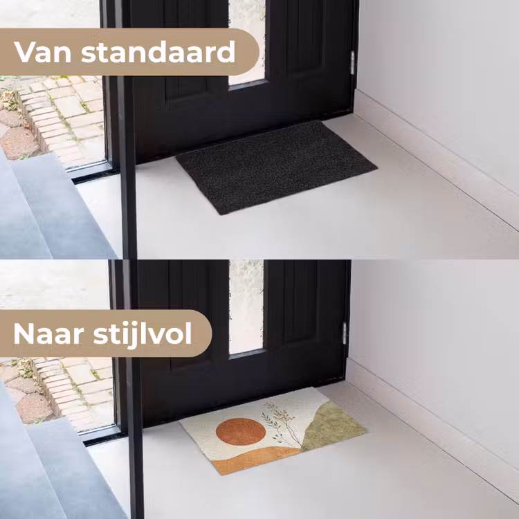 Zon - Abstract - Takken - Oranje Deurmat klein -voor-na_NL