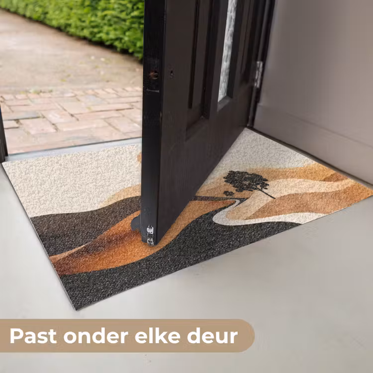 Zon - Heuvels - Boom - Abstract Deurmat klein -USP_NL