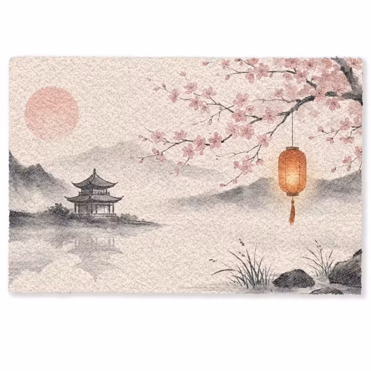 Zon - Japans - Traditioneel Deurmat klein -zkaufland3d