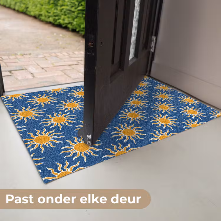 Zon - Patroon - Blauw Deurmat klein 898 -USP_NL