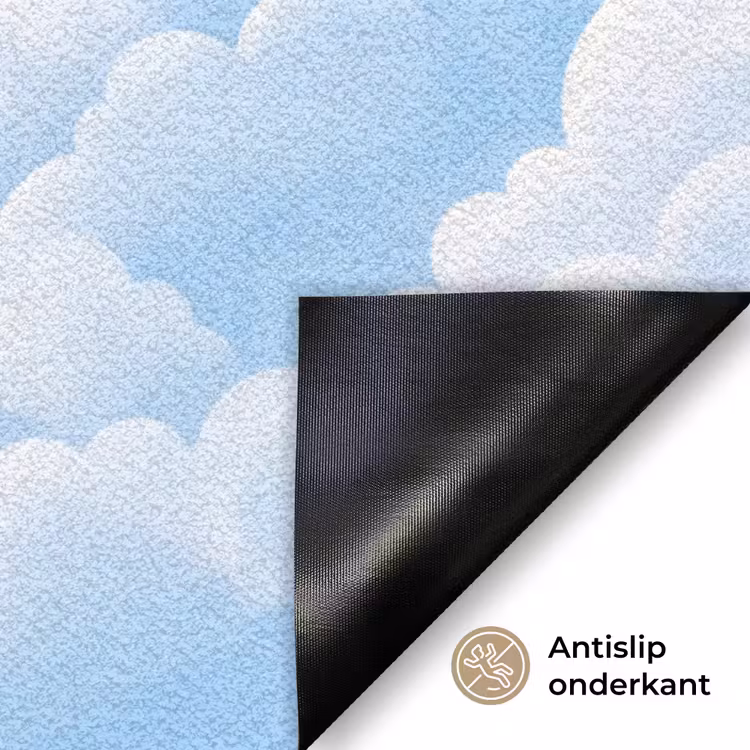 Zon - Vogels - Lucht - Natuur - Geel Deurmat klein -antislip_NL