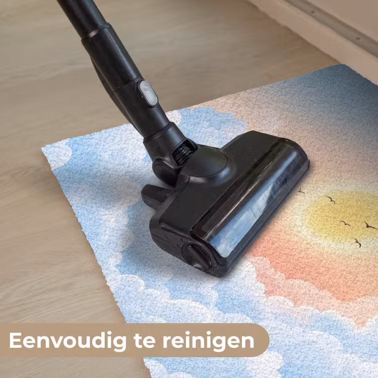 Zon - Vogels - Lucht - Natuur - Geel Deurmat klein -reinigen_NL