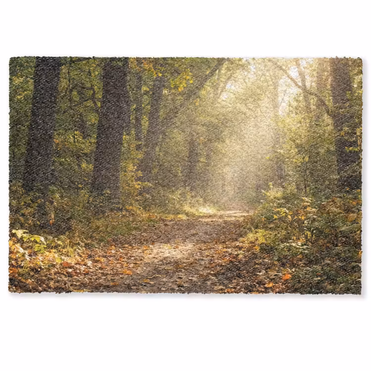 Zonlicht - Bospad - Bomen Deurmat klein -zkaufland3d