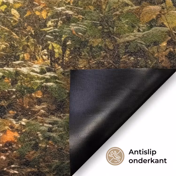 Zonlicht - Bospad - Bomen Deurmat klein -antislip_NL
