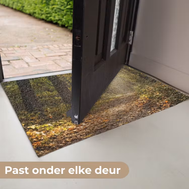 Zonlicht - Bospad - Bomen Deurmat klein -USP_NL