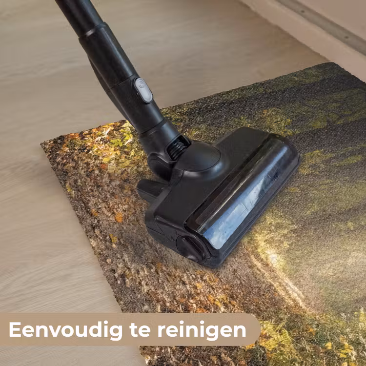 Zonlicht - Bospad - Bomen Deurmat klein -reinigen_NL