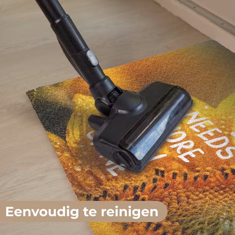 Zonnebloem - Close up - Geel - Quote Deurmat klein -reinigen_NL