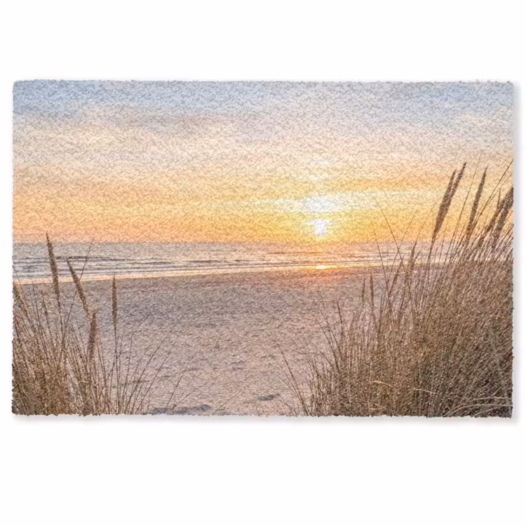Zonsondergang - Duinen - Zee Deurmat klein -zkaufland3d