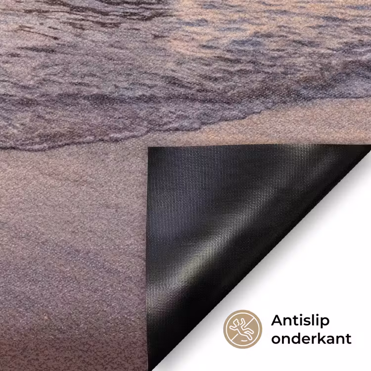 Zonsondergang - Kust - Water - Natuur - Oranje Deurmat klein -antislip_NL