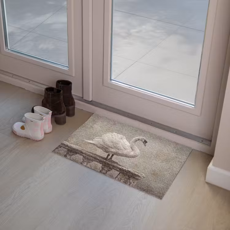Zwaan - Elegant - Dieren - Wit Deurmat klein -sfeer3