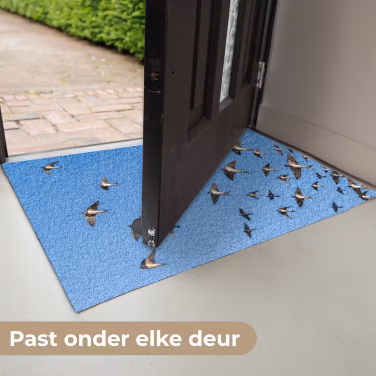 Zwaluwen - Vliegen - Blauw Deurmat klein -USP_NL