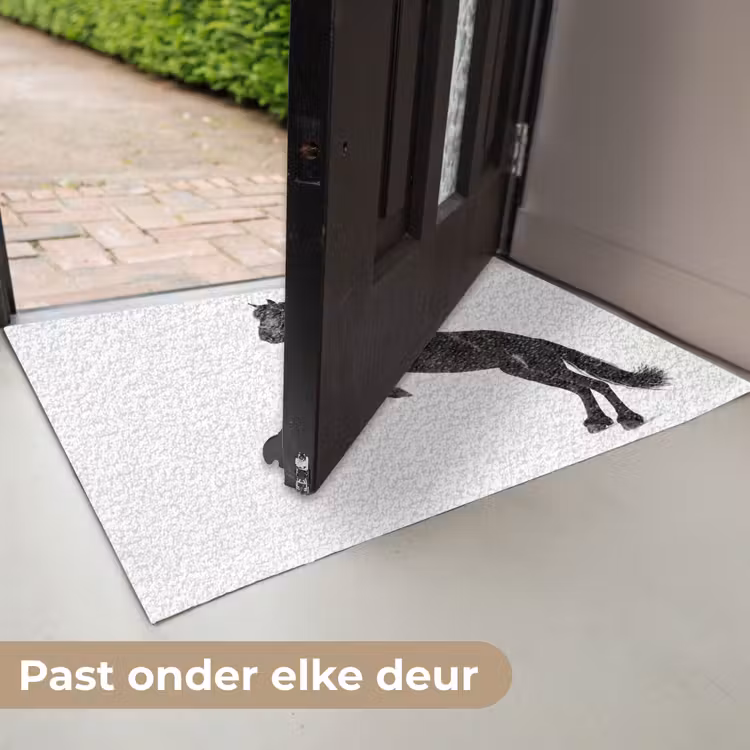 Zwart - Paard - Portret Deurmat klein -USP_NL