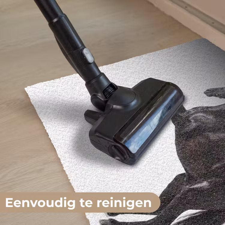 Zwart - Paard - Portret Deurmat klein -reinigen_NL