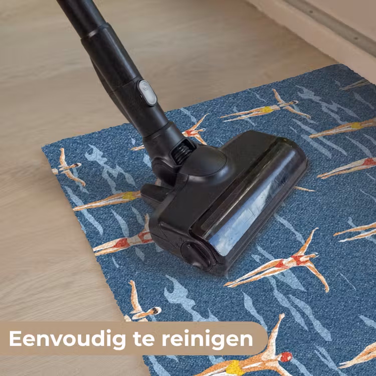 Zwemsters- Retro - Blauw Deurmat klein 898 -reinigen_NL