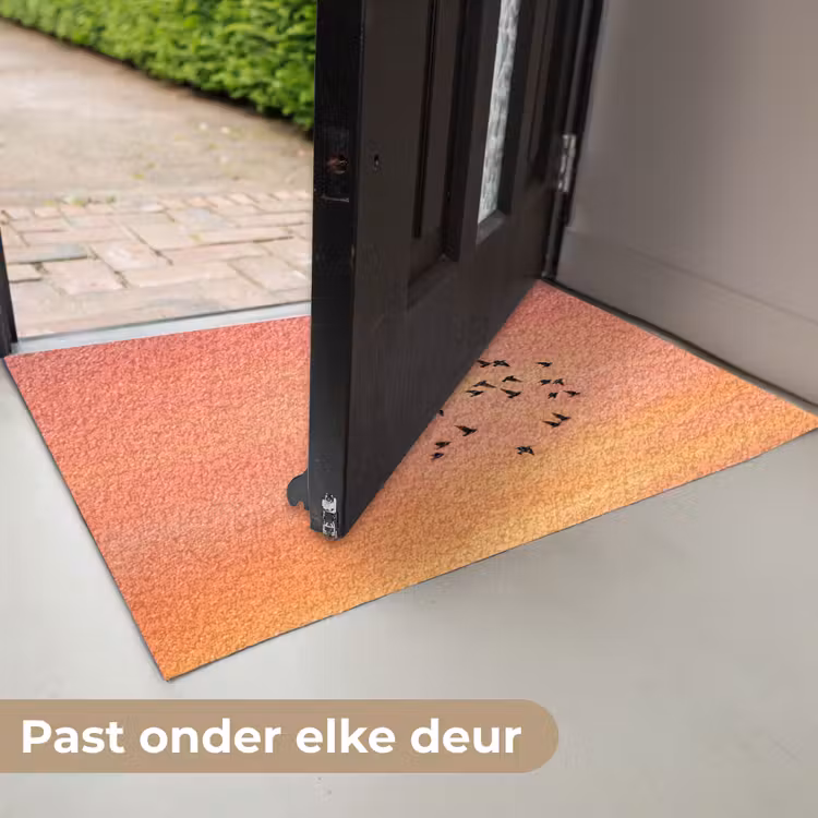 Zwerm - Vogels - Oranje Deurmat klein -USP_NL