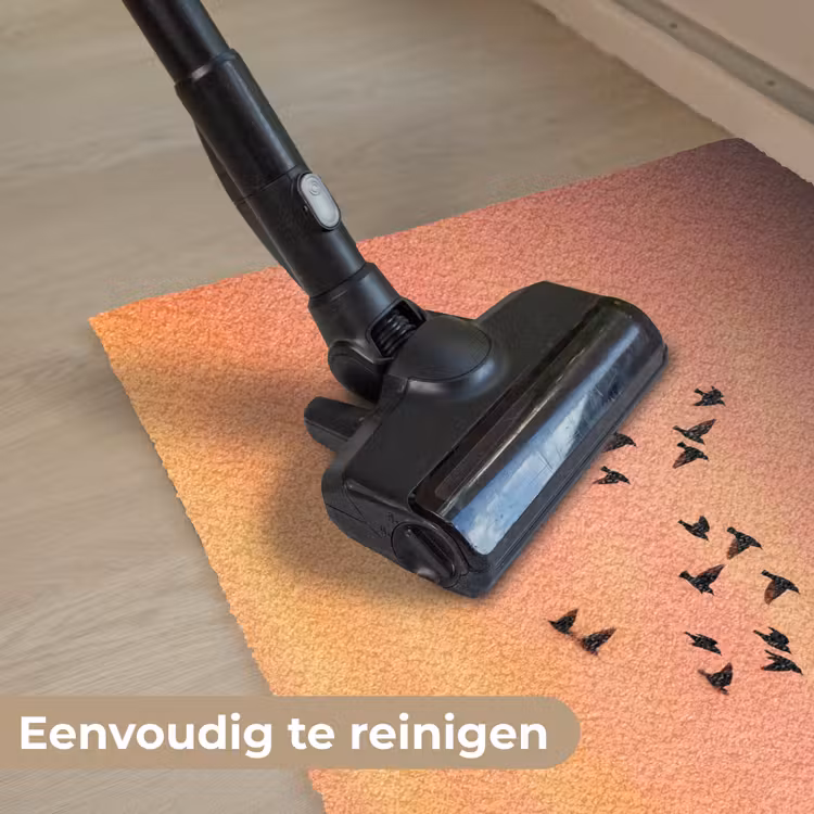 Zwerm - Vogels - Oranje Deurmat klein -reinigen_NL
