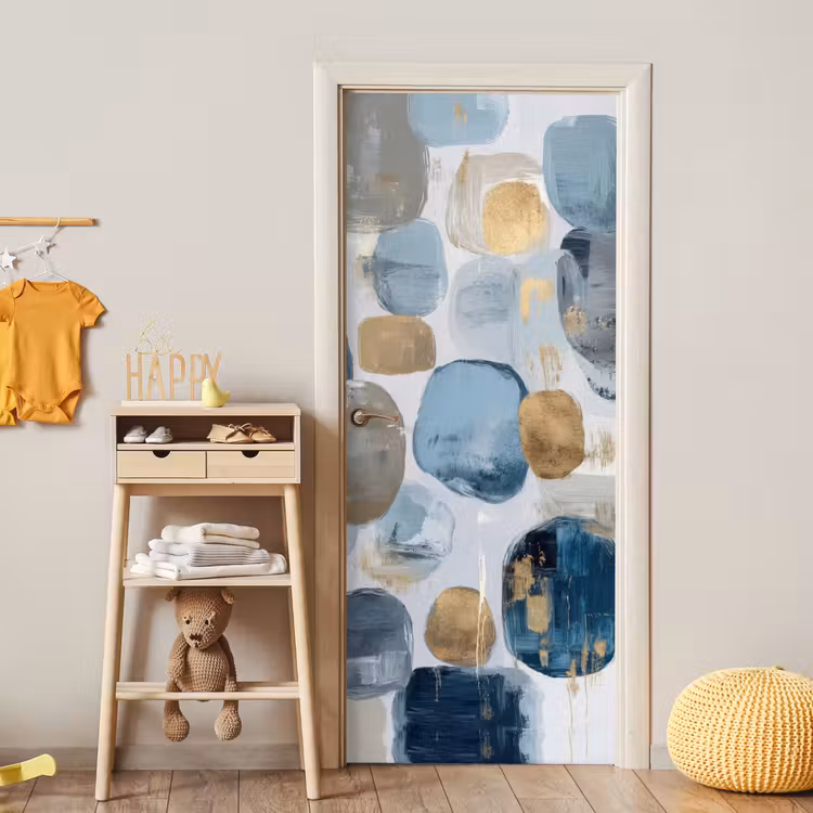 Abstract - Goud - Vormen deurposter klein -sfeer4