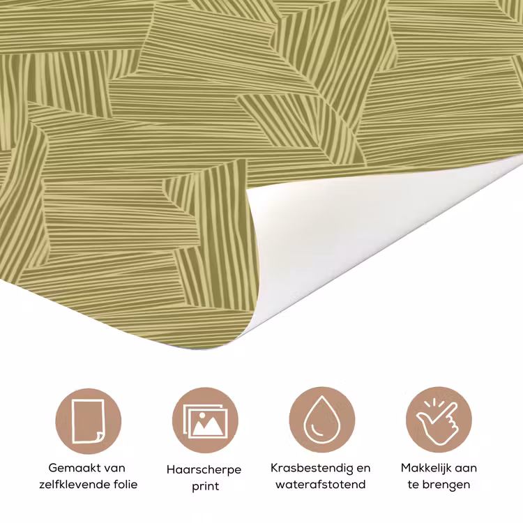 Abstract - Modern - Groen deurposter klein 289 -closeup_NL