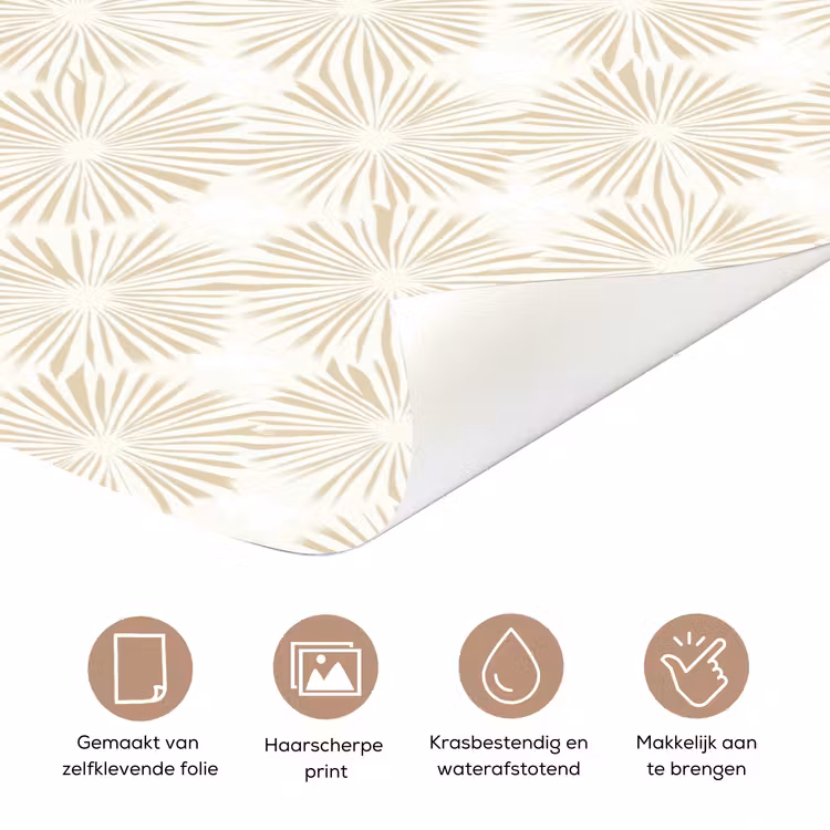 Abstract - Motief - Beige deurposter klein 289 -closeup_NL