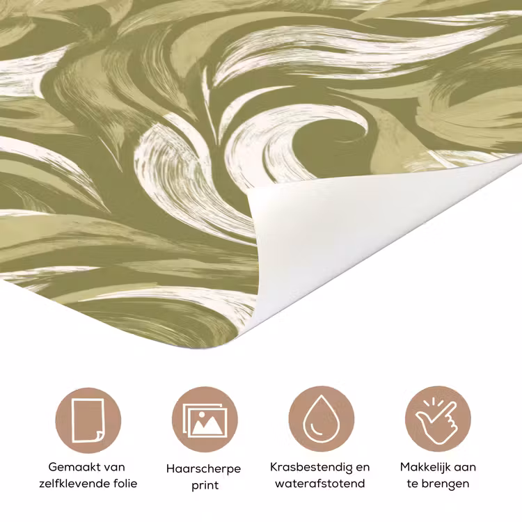 Abstract - Textuur - Groen deurposter klein 289 -closeup_NL