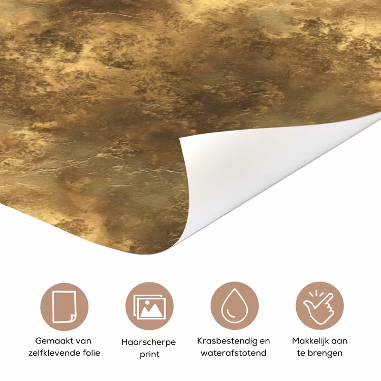 Antiek - Metaallook - Goud deurposter klein 289 -closeup_NL