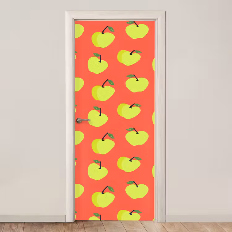 Appels - Modern - Groen deurposter klein 289 -3d_beige