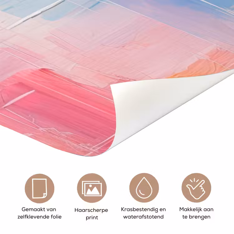 Aquarel - Pastel - Abstract - Kunst deurposter klein -closeup_NL