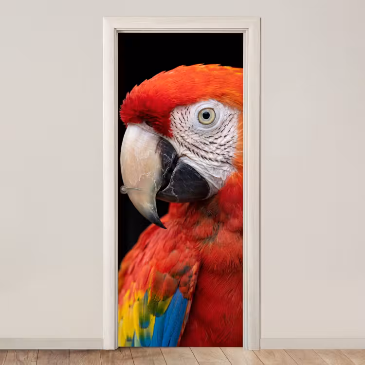 Ara - Portret - Rood deurposter klein -3d_beige
