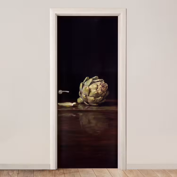 Deursticker - Artichok - Eten - Klassiek - Artichok - Eten - Klassiek deurposter klein