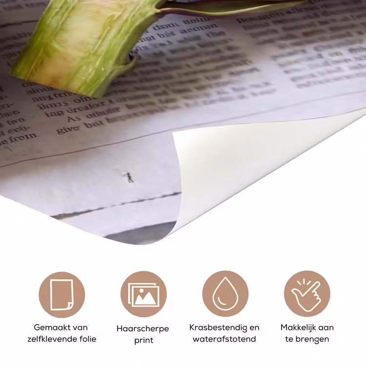Deursticker - Artisjok - Doorgesneden - Eten - Artisjok - Doorgesneden - Eten deurposter klein
