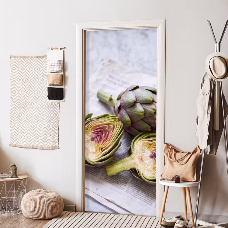Deursticker - Artisjok - Doorgesneden - Eten - Artisjok - Doorgesneden - Eten deurposter klein