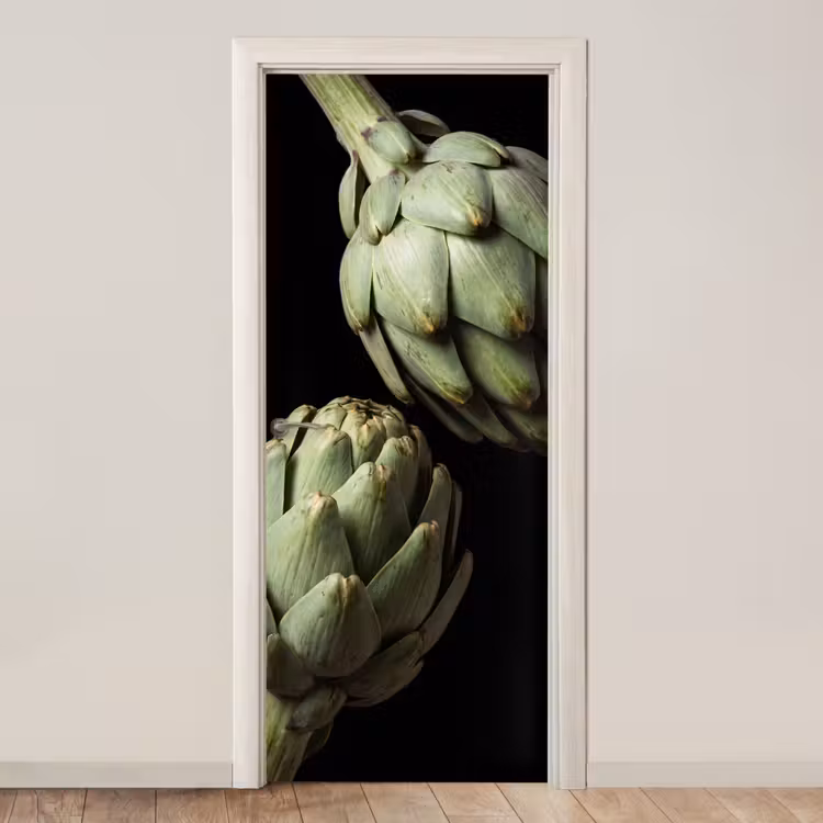 Deursticker - Artisjok - Groen - Eten - Artisjok - Groen - Eten deurposter klein
