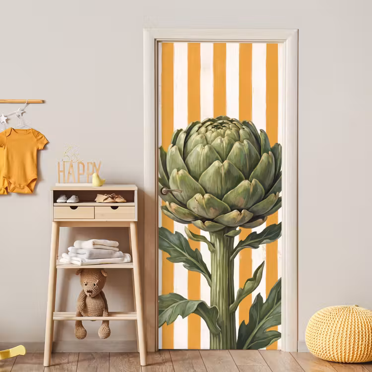 Deursticker - Artisjok - Modern - Groente - Artisjok - Modern - Groente deurposter klein