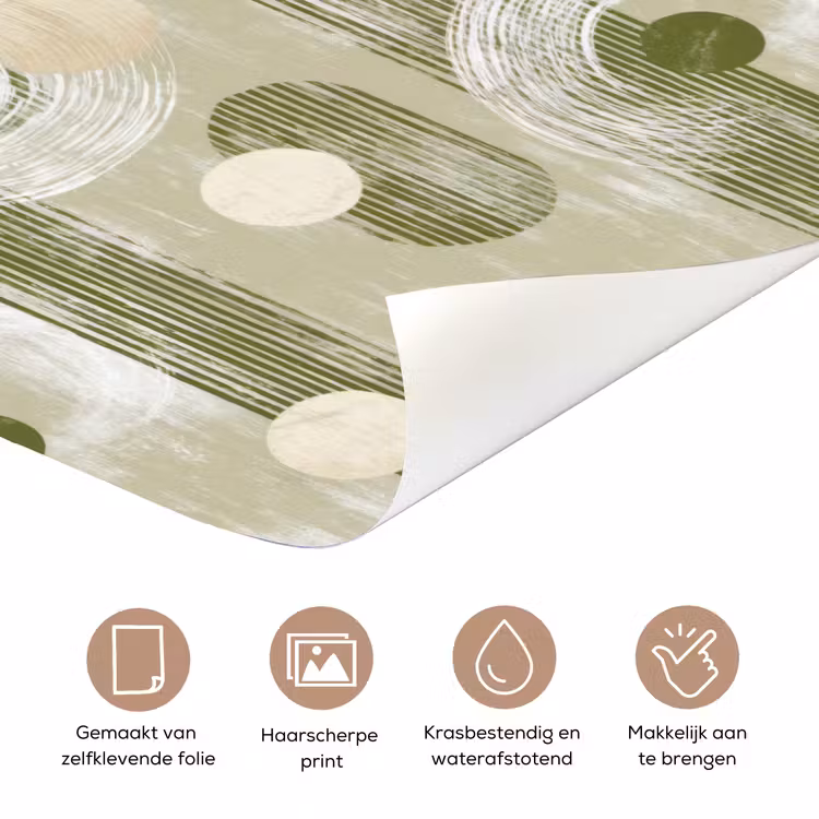 Artistiek - Modern - Groen deurposter klein 289 -closeup_NL