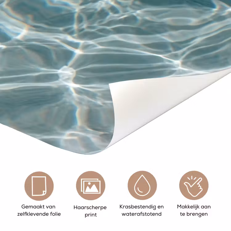 Badeend - Zwemband - Geel deurposter klein -closeup_NL