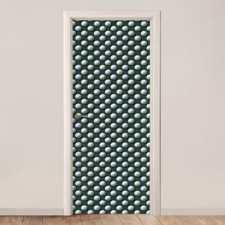 Ballen - Golf - Groen deurposter klein 289 -3d_beige