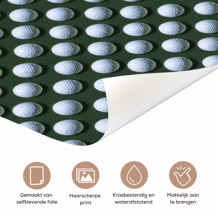 Ballen - Golf - Groen deurposter klein 289 -closeup_NL