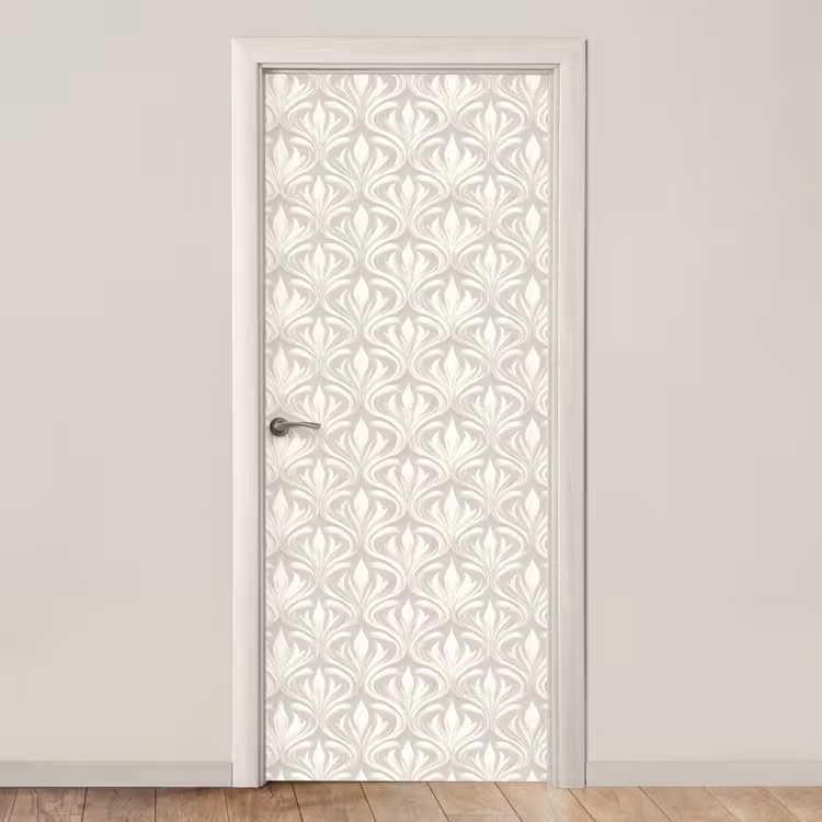 Barok - Patroon - Beige deurposter klein 289 -3d_beige