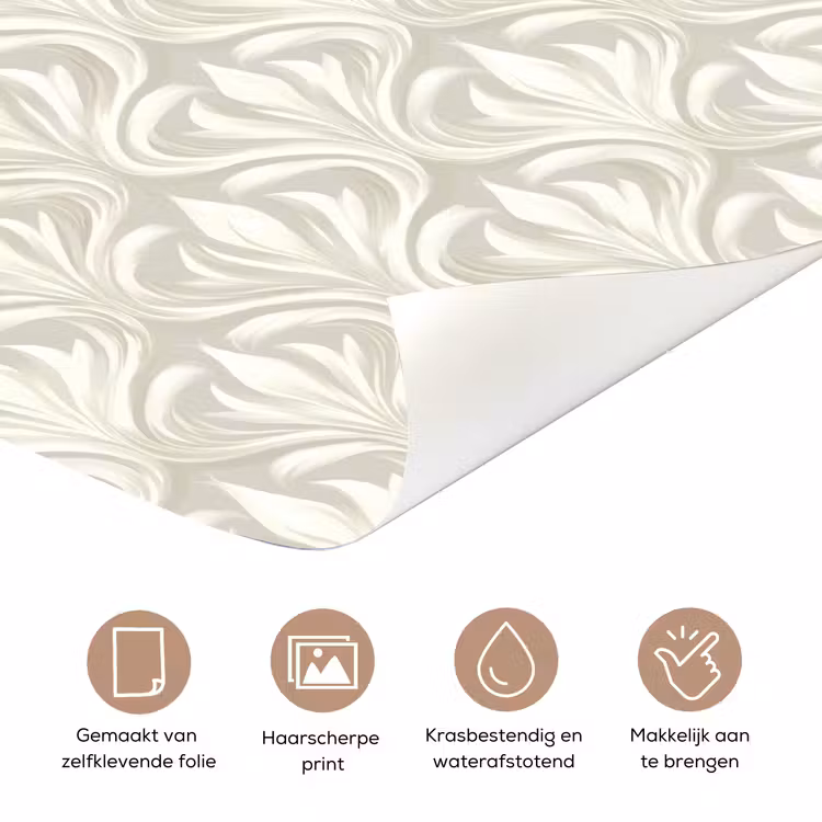 Barok - Patroon - Beige deurposter klein 289 -closeup_NL