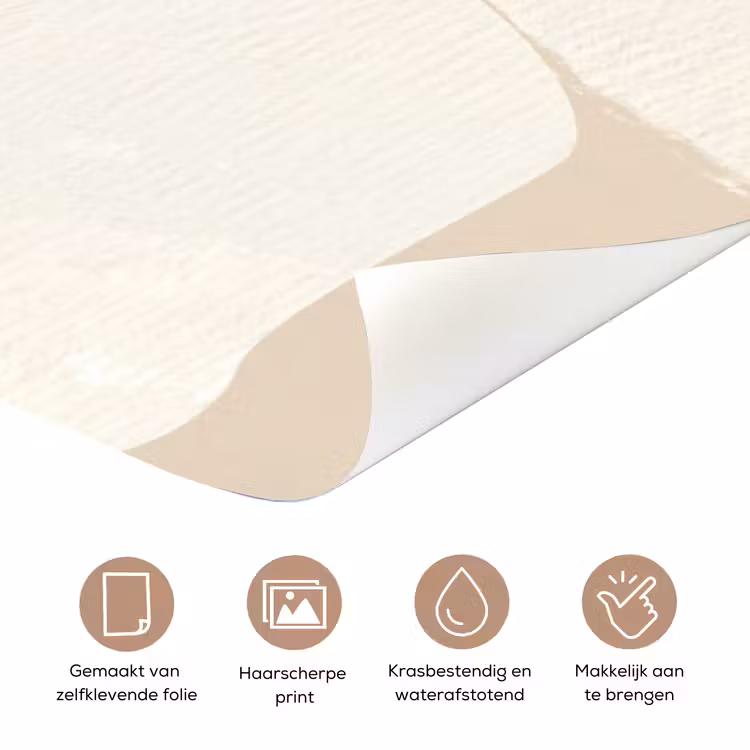 Beige - Abstract - Modern deurposter klein -closeup_NL