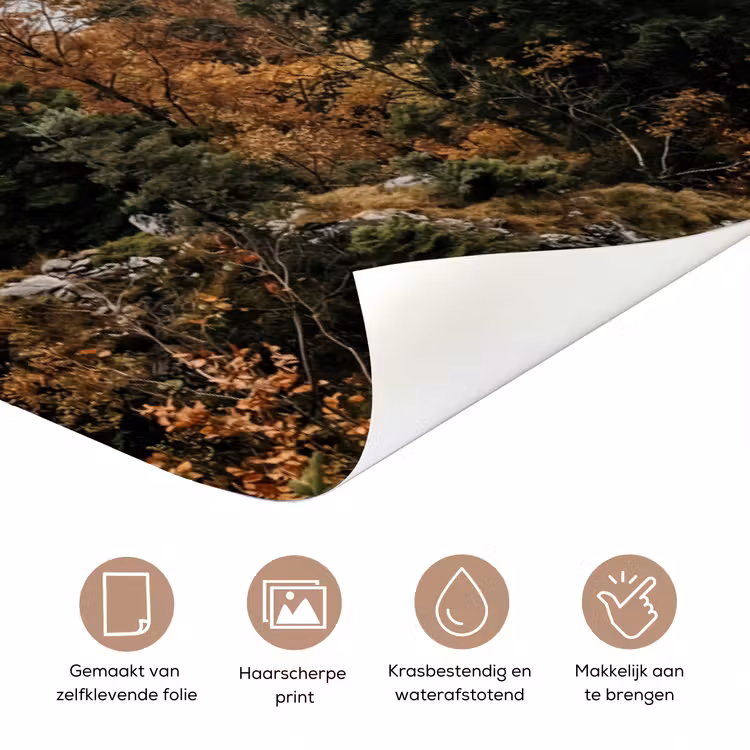 Bergen - Vallei - Mist - Herfst - Natuur deurposter klein -closeup_NL