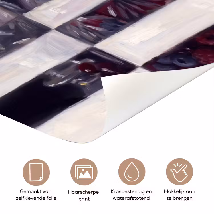 Deursticker - Bessen - Kristal - Stilleven - Bessen - Kristal - Stilleven deurposter klein