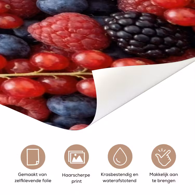 Bessen - Mix - Vers - Eten - Kleurrijk deurposter klein -closeup_NL
