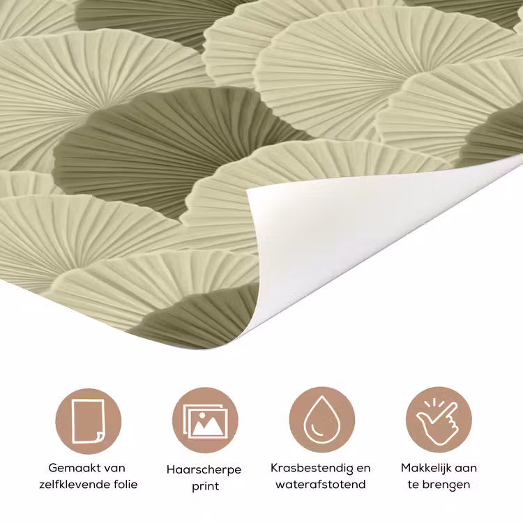 Bladeren - Structuur - Groen deurposter klein 289 -closeup_NL
