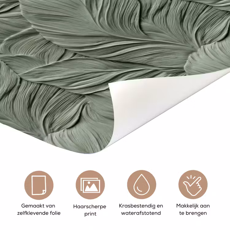 Bladeren - Textuur - Groen deurposter klein 289 -closeup_NL